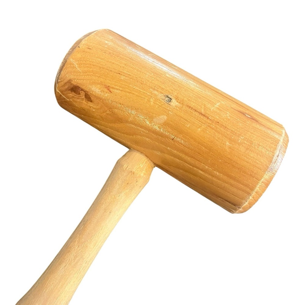 Vintage Wood Link Star Hickory Mallet- No. LS-2 13" Made Salem, IN USA - Picture 4 of 6